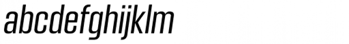 Kuunari Regular Compressed Italic Font LOWERCASE