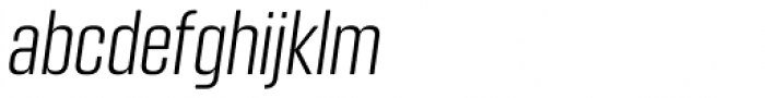 Kuunari Rounded Light Compressed Italic Font LOWERCASE