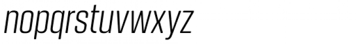 Kuunari Rounded Light Compressed Italic Font LOWERCASE