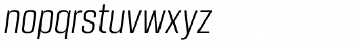 Kuunari Rounded Light Condensed Italic Font LOWERCASE