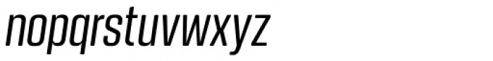 Kuunari Rounded Regular Compressed Italic Font LOWERCASE