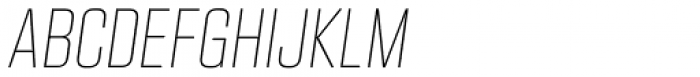 Kuunari Rounded Thin Compressed Italic Font UPPERCASE