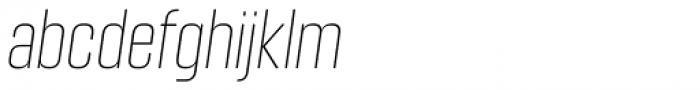 Kuunari Rounded Thin Compressed Italic Font LOWERCASE