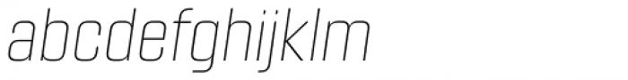 Kuunari Rounded Thin Italic Font LOWERCASE