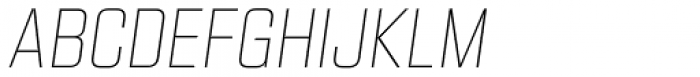Kuunari Thin Italic Font UPPERCASE