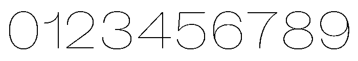KUniforma 10Hairline Instance Font OTHER CHARS