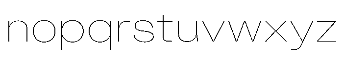 KUniforma 10Hairline Instance Font LOWERCASE