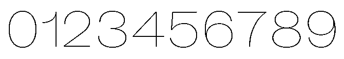 KUniforma 10Hairline Font OTHER CHARS