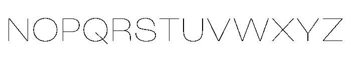 KUniforma 10Hairline Font UPPERCASE
