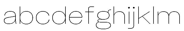KUniforma 10Hairline FONT