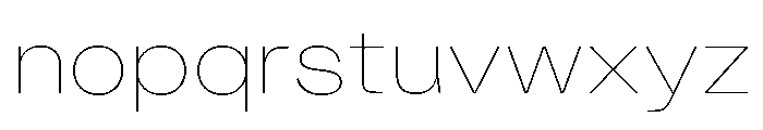 KUniforma 10Hairline Font LOWERCASE