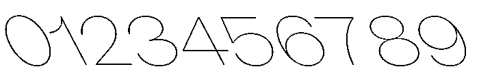 KUniforma 15HairlineRitalic Font OTHER CHARS