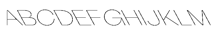 KUniforma 15HairlineRitalic Font UPPERCASE