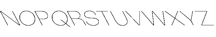 KUniforma 15HairlineRitalic Font UPPERCASE