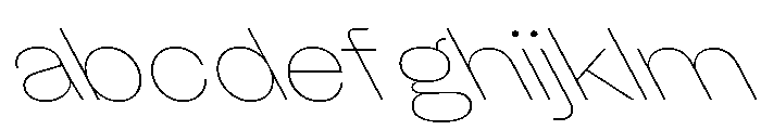 KUniforma 15HairlineRitalic FONT