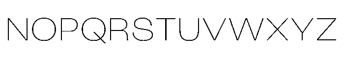 KUniforma 20Thin Instance Font UPPERCASE