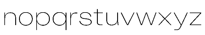 KUniforma 20Thin Instance Font LOWERCASE