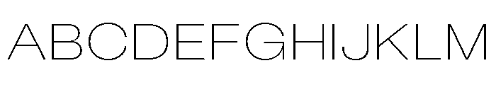 KUniforma 20Thin Font UPPERCASE