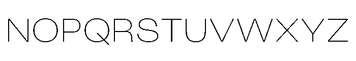 KUniforma 20Thin Font UPPERCASE