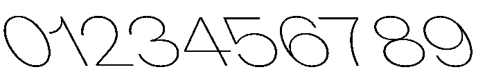 KUniforma 25ThinRitalic Font OTHER CHARS