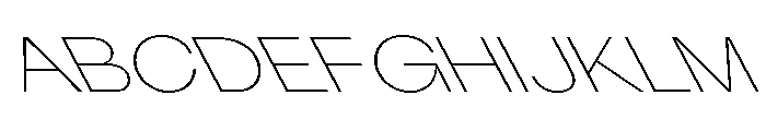 KUniforma 25ThinRitalic Font UPPERCASE