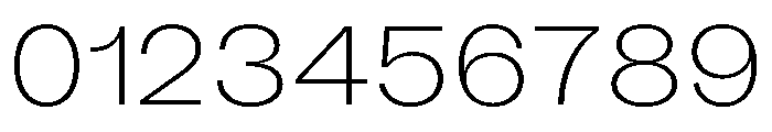 KUniforma 30Extralight Instance Font OTHER CHARS