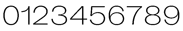 KUniforma 30Extralight Font OTHER CHARS