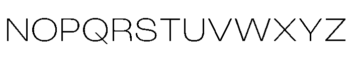 KUniforma 30Extralight Font UPPERCASE