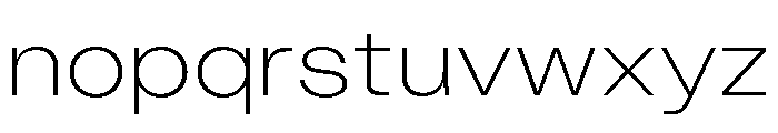 KUniforma 30Extralight Font LOWERCASE