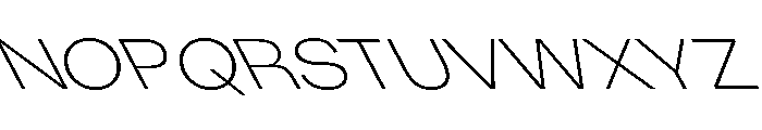 KUniforma 35ExtralightRitalic Font UPPERCASE