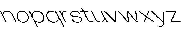 KUniforma 35ExtralightRitalic Font LOWERCASE