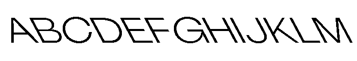 KUniforma 45LightRitalic Font UPPERCASE