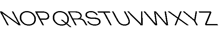 KUniforma 45LightRitalic Font UPPERCASE