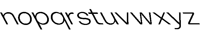 KUniforma 45LightRitalic Font LOWERCASE