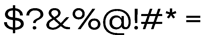 KUniforma 50Regular Instance Font OTHER CHARS