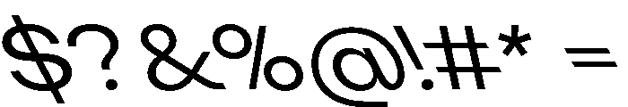 KUniforma 55RegularRitalic Font OTHER CHARS