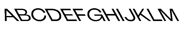 KUniforma 55RegularRitalic Font UPPERCASE