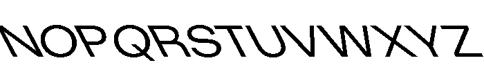 KUniforma 55RegularRitalic Font UPPERCASE
