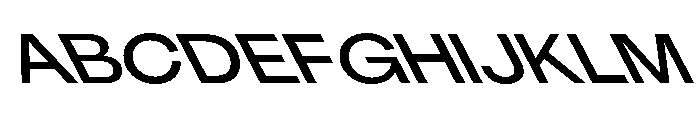 KUniforma 65MediumRitalic Font UPPERCASE