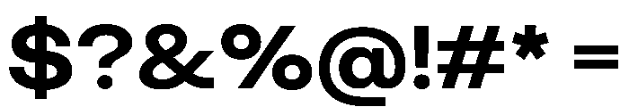 KUniforma 70Semibold Instance Font OTHER CHARS