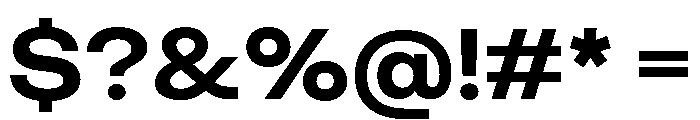 KUniforma 70Semibold Font OTHER CHARS