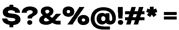 KUniforma 80Bold Font OTHER CHARS