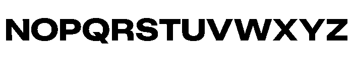 KUniforma 80Bold Font UPPERCASE