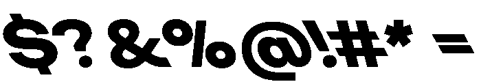 KUniforma 85BoldRitalic Font OTHER CHARS