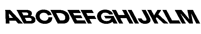 KUniforma 85BoldRitalic Font UPPERCASE