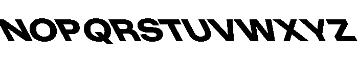 KUniforma 85BoldRitalic Font UPPERCASE