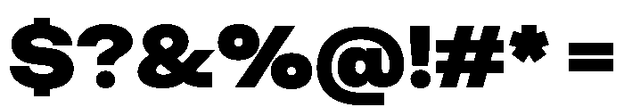 KUniforma 90Black Font OTHER CHARS