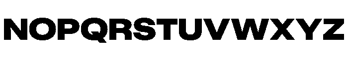 KUniforma 90Black Font UPPERCASE