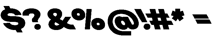 KUniforma 95BlackRitalic Font OTHER CHARS
