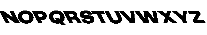 KUniforma 95BlackRitalic Font UPPERCASE